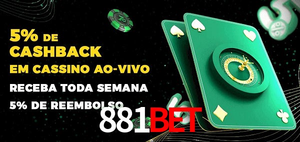 Promoções do cassino ao Vivo 881BET